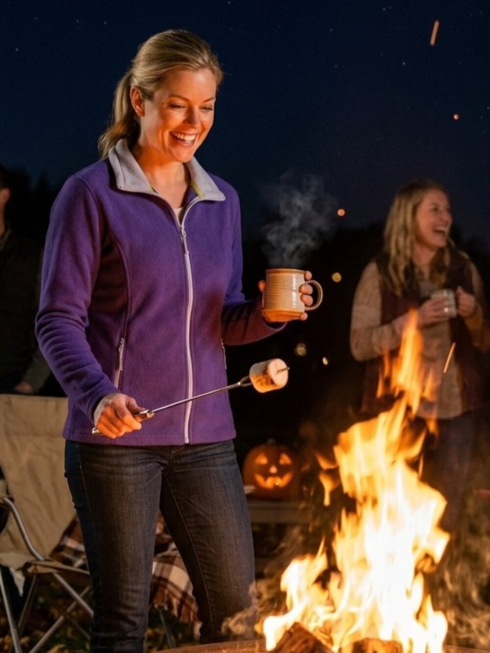Cabela's Women's Snake River Full-Zip Fleece Jacket Violet-Purple Size L Pockets